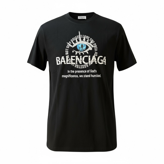 black Balenciaga graphic t-shirt